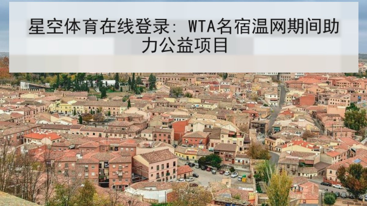 星空体育在线登录: WTA名宿温网期间助力公益项目